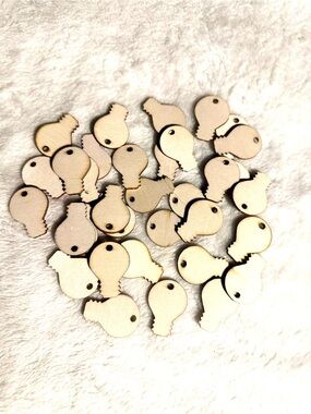 Blank Wooden Light Bulbs for Arts & Crafts